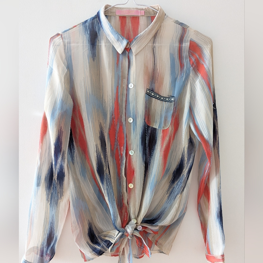 Silky fashion top